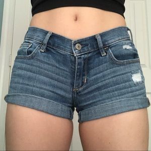 abercrombie & fitch mid-rise denim jeans, size 25”